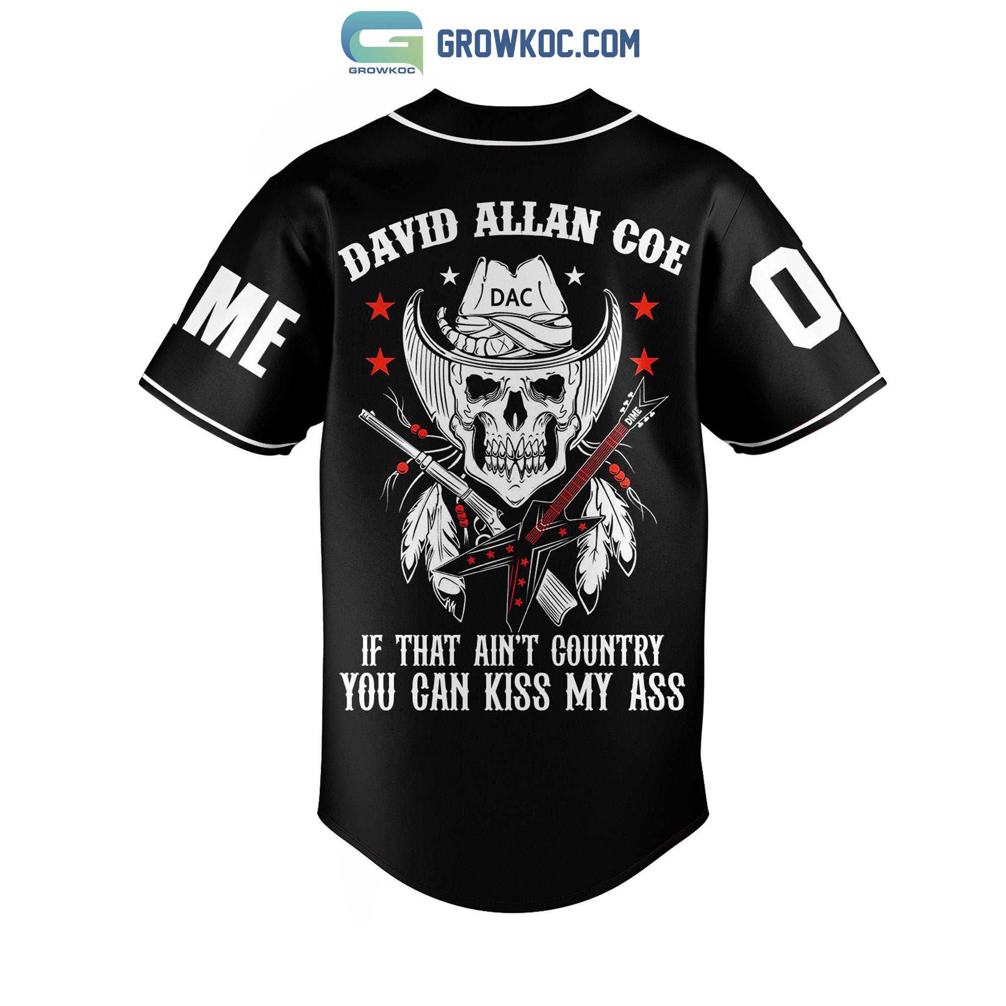 David Allan Coe Son of The South Personalized Baseball Jersey