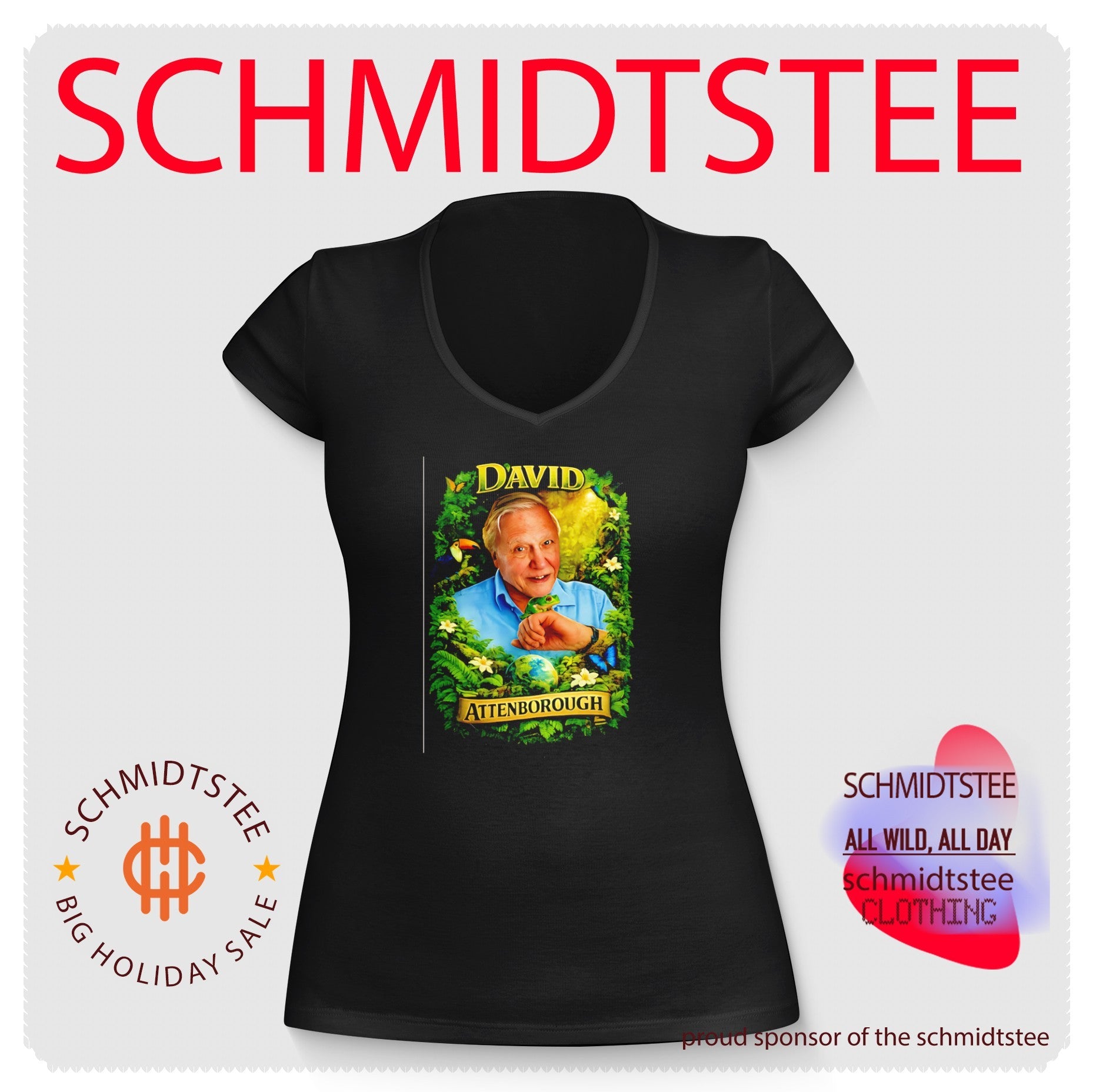 David Attenborough Nature Wildlife Portrait shirt