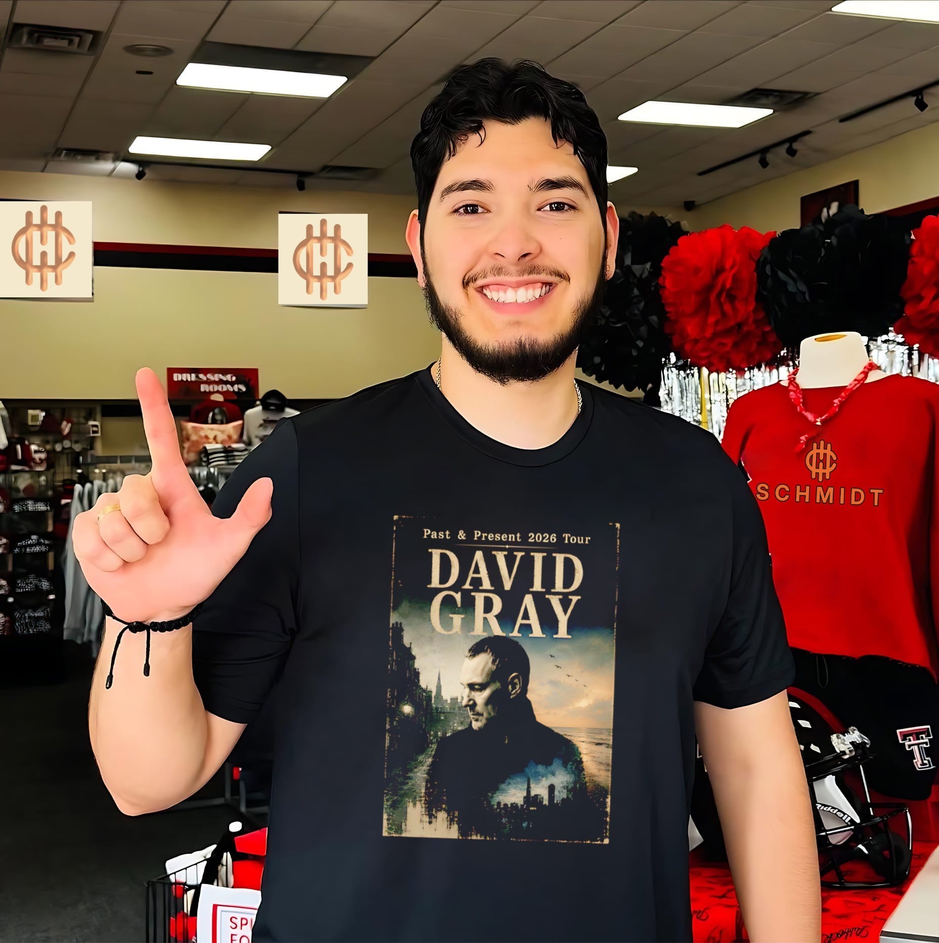 David Gray Past & Present 2026 Tour Singer Songwriter shirt