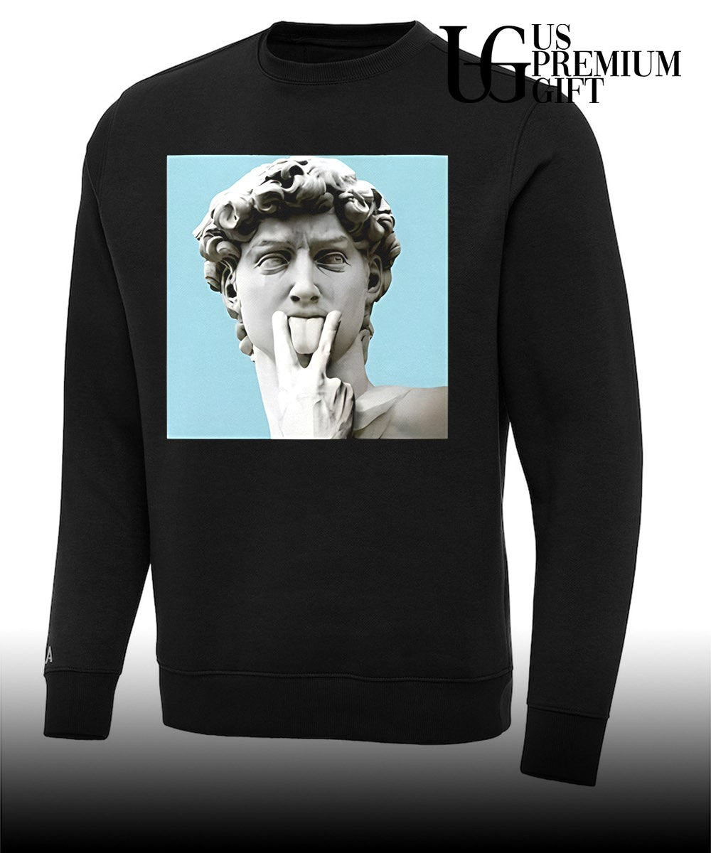 David Head Sculpture Tongue Out shirt