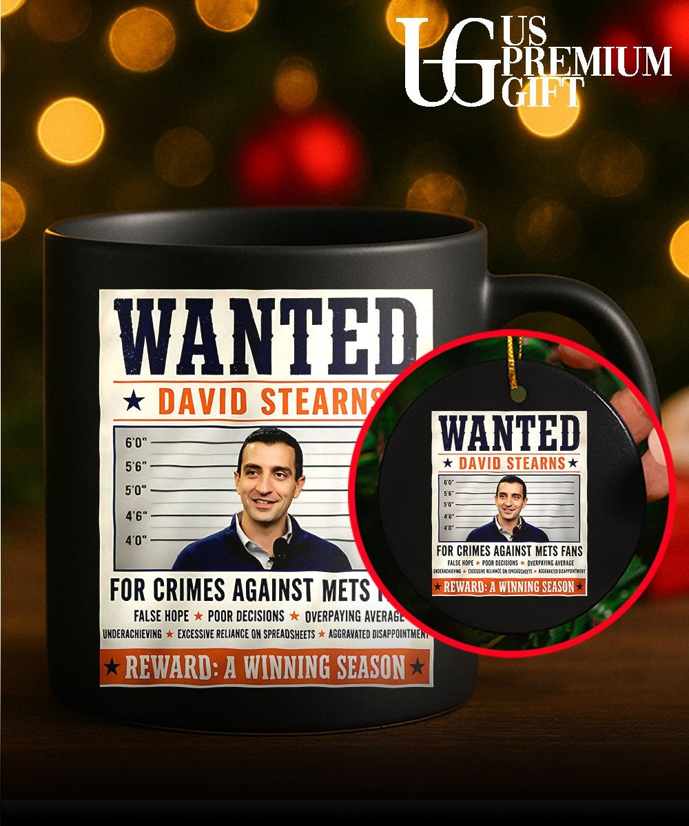 David Stearns New York Mets Wanted for Crimes Against Mets Fans T-shirt