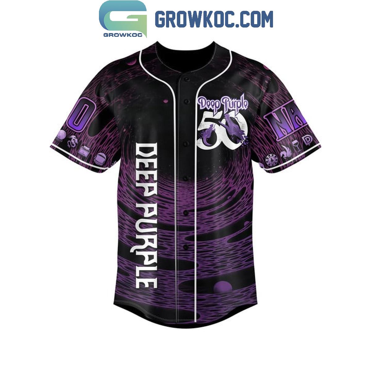 Deep Purple Smoke On The Water Personalized Baseball Jersey