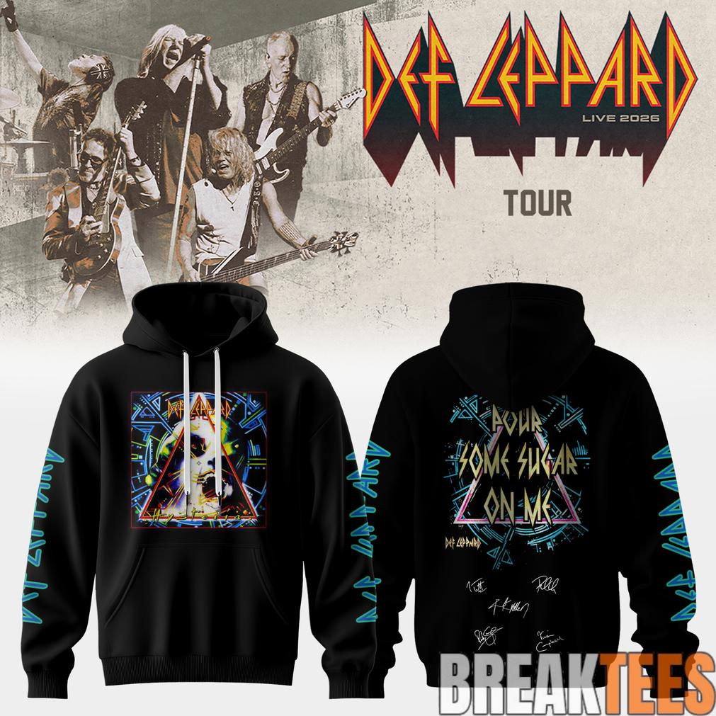 Def Leppard Live 2026 Limited Edition Signature Hoodie