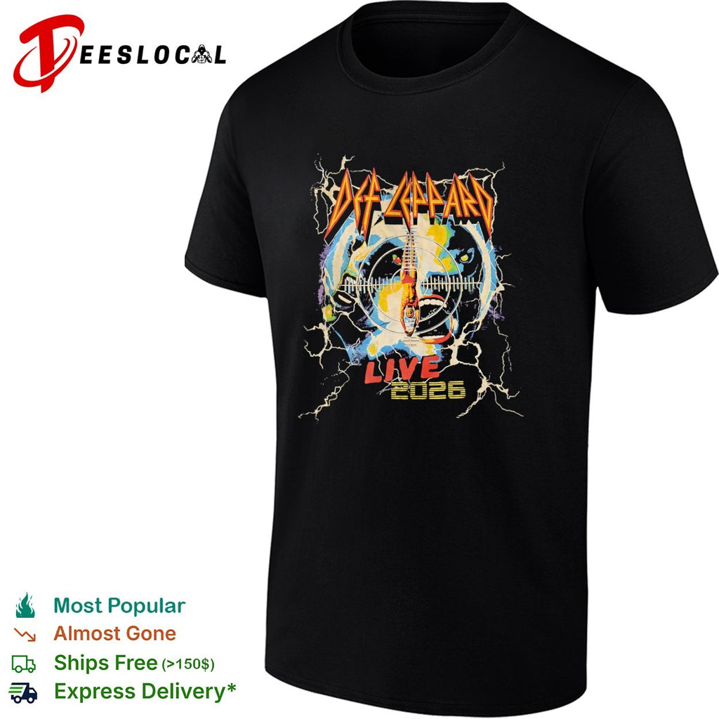 Def Leppard Live 2026 concert shirt