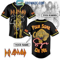 Def Leppard Pour Some Sugar On Me Personalized Baseball Jersey
