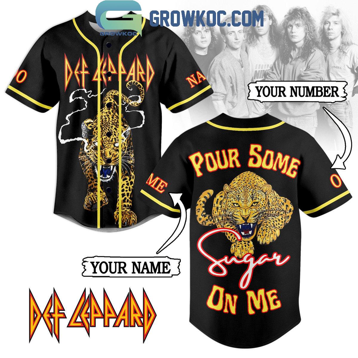 Def Leppard Pour Some Sugar On Me Personalized Baseball Jersey