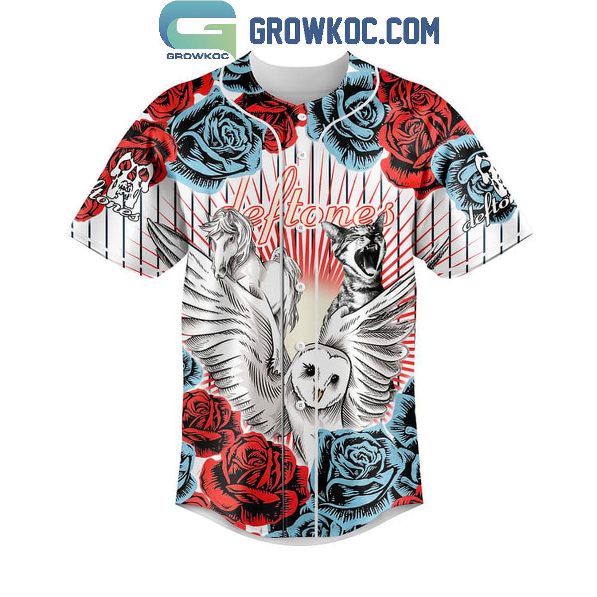 Deftones Diamond Eyes Roses Personalized Baseball Jersey