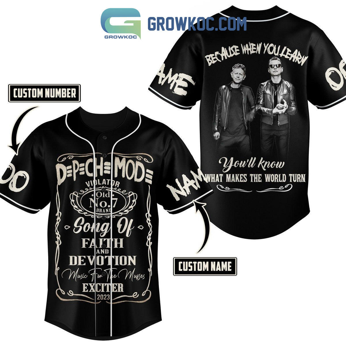 Depeche Mode Music For The Musses Exciter 2023 Personalized Baseball Jersey