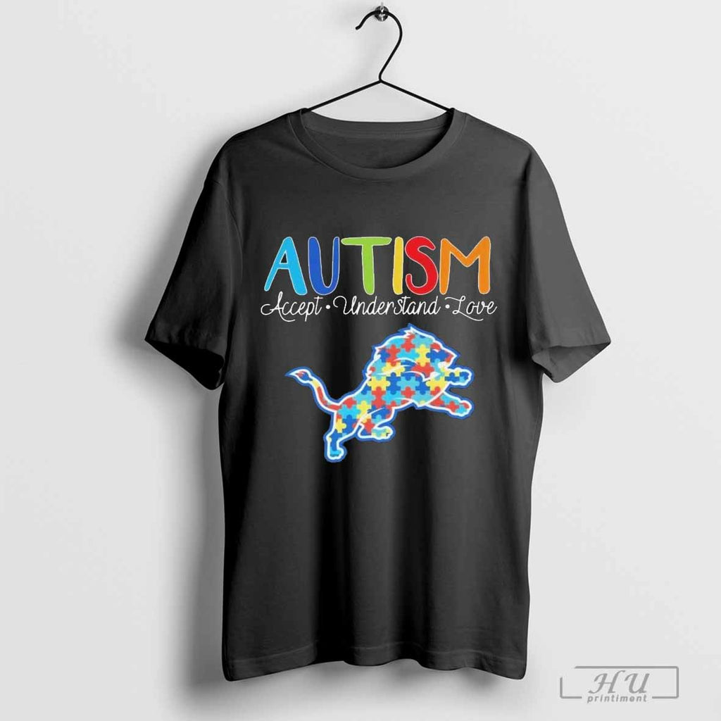 Detroit Lions Autism Accept Understand Love Football T-Shirts, Hoodie, Sweatshirt | InkRitualCo.com