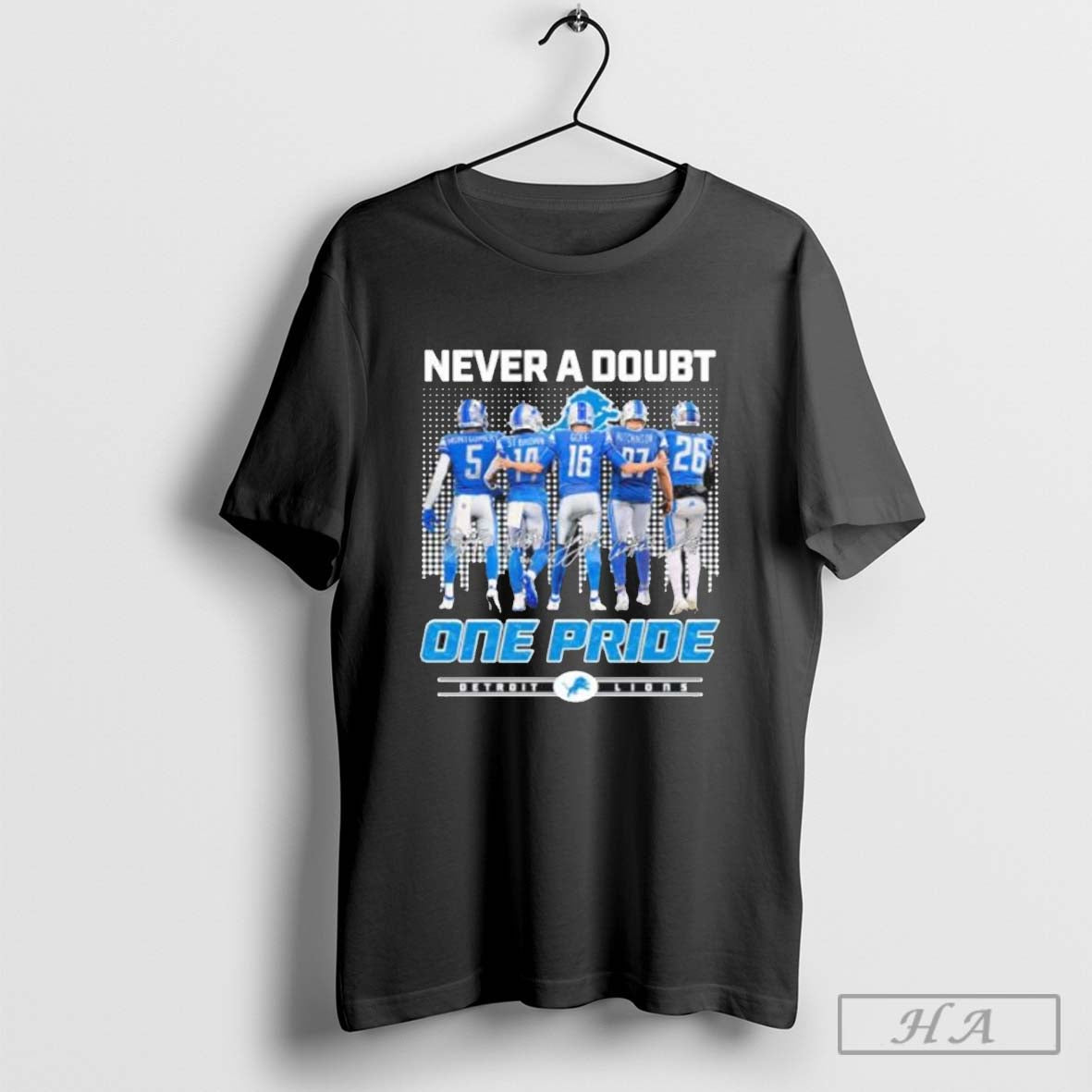 Detroit Lions Players Never A Doubt One Pride T-Shirts, Hoodie, Sweatshirt | InkRitualCo.com