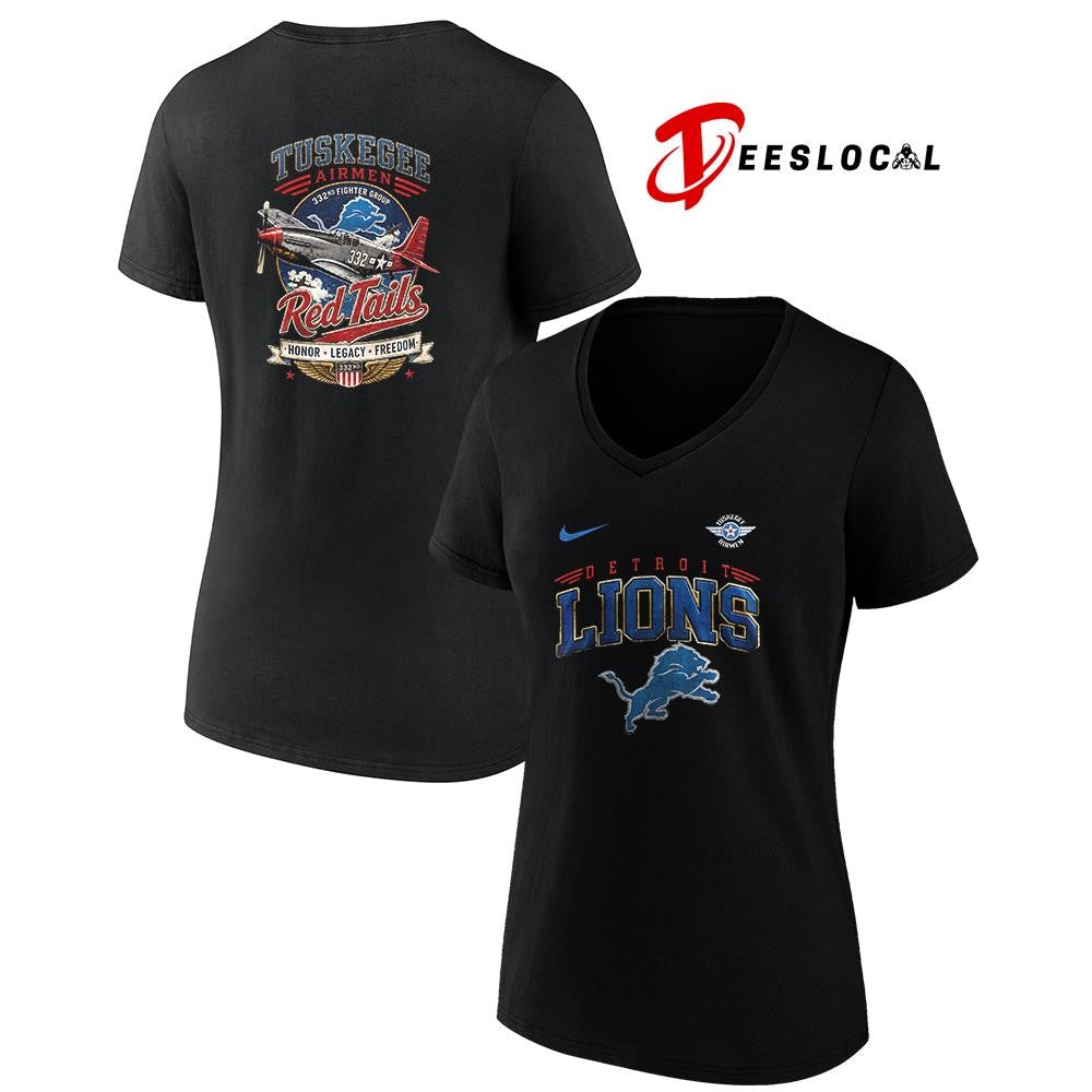 Detroit Lions Tuskegee Airmen Red Tails honor legacy freedom shirt