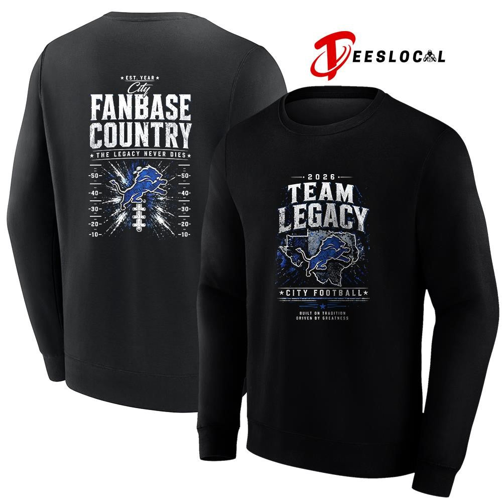 Detroit Lions team legacy built on tradition driven by greatness city fanbase country shirt