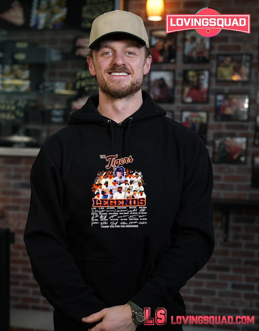 Detroit Tigers Legends Thank You for the Memories Signature T-shirt