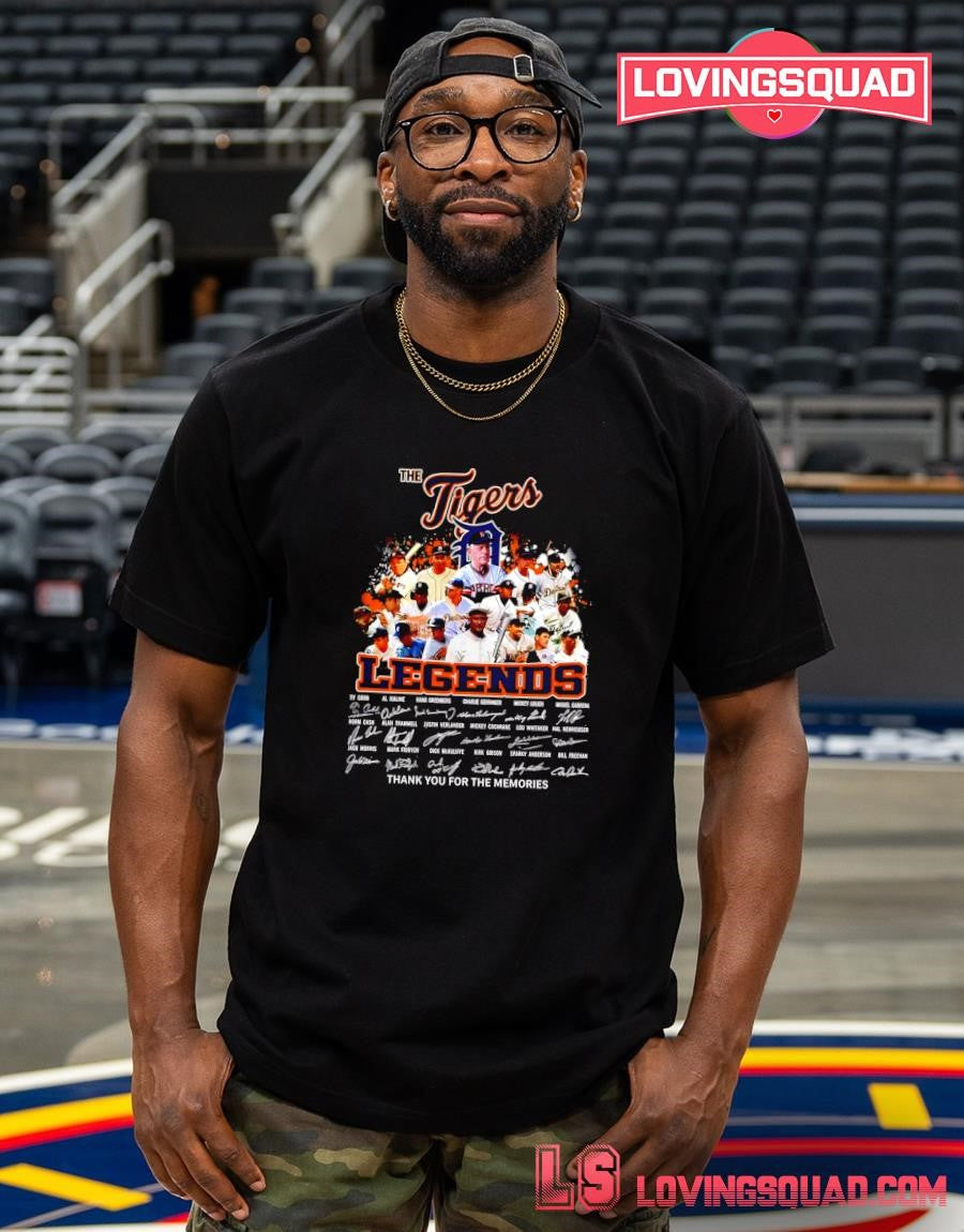 Detroit Tigers Legends Thank You for the Memories Signature T-shirt