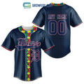 Detroit Tigers MLB Fearless Against Autism Personalized Baseball Jersey