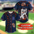 Detroit Tigers Mlb Personalized Name Number Baseball Jersey Shirt All Over Printed Tigers Uniform Jerseys Near Me 2023 Custom Gift For Fans