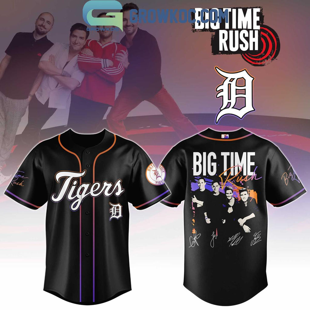 Detroit Tigers x Big Time Rush Tour 2025 Baseball Jersey