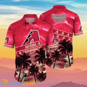 Diamondbacks MLB Palm Hawaiian Shirt Ideal Gift For Real Fans