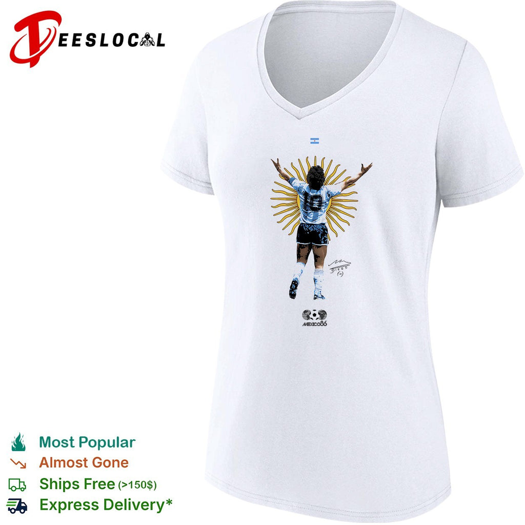 Diego Maradona Argentina Mexico 86 signature shirt