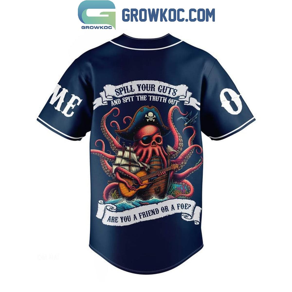 Dirty Heads Spill Your Guts And Spit The Truth Out Personalized Baseball Jersey