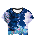 Distorted Visage Crop Top