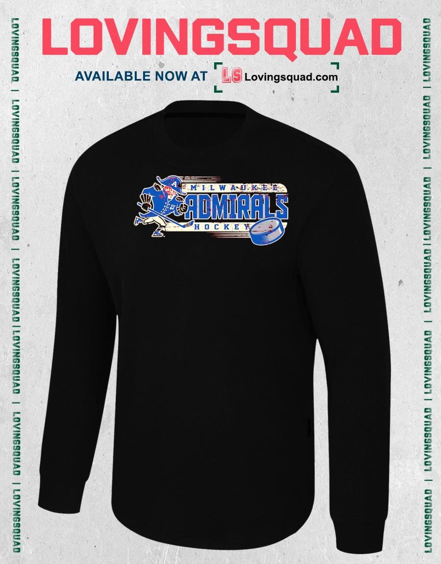 Distressed Milwaukee Admirals Hockey Logo T-shirt