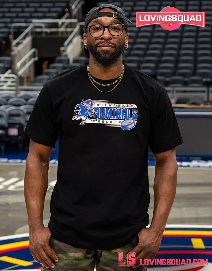Distressed Milwaukee Admirals Hockey Logo T-shirt