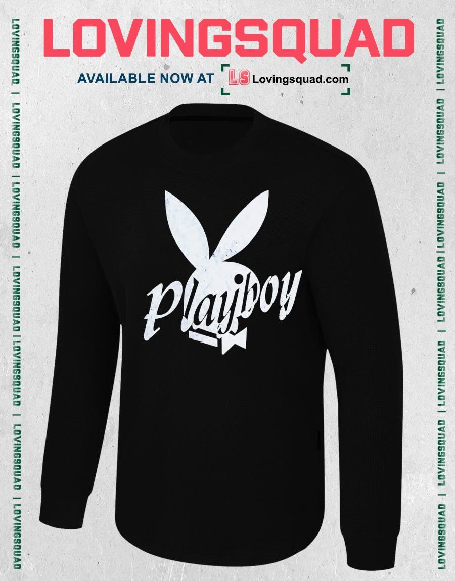 Distressed Playboy Bunny Logo Vintage Style T-shirt