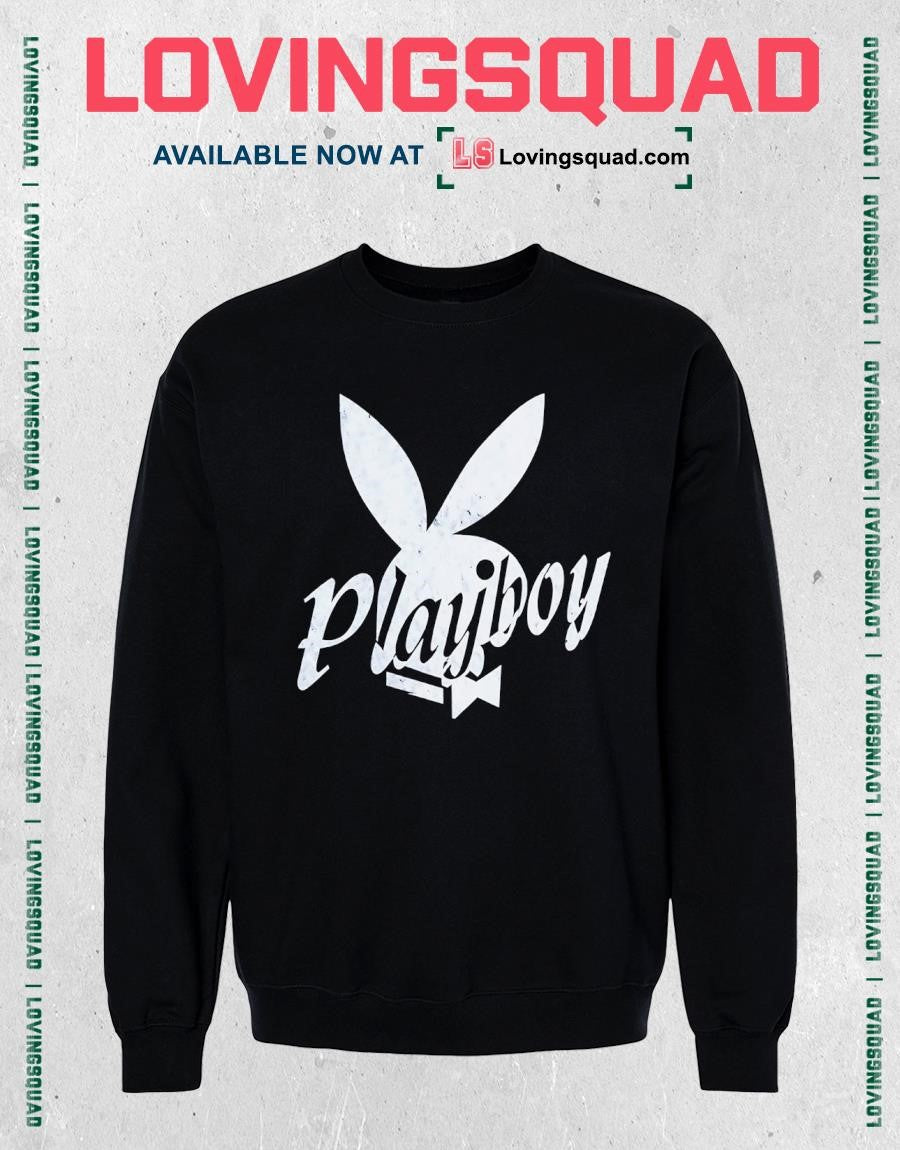 Distressed Playboy Bunny Logo Vintage Style T-shirt