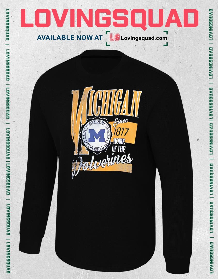 Distressed University of Michigan Home of the Wolverines Since 1817 T-shirt