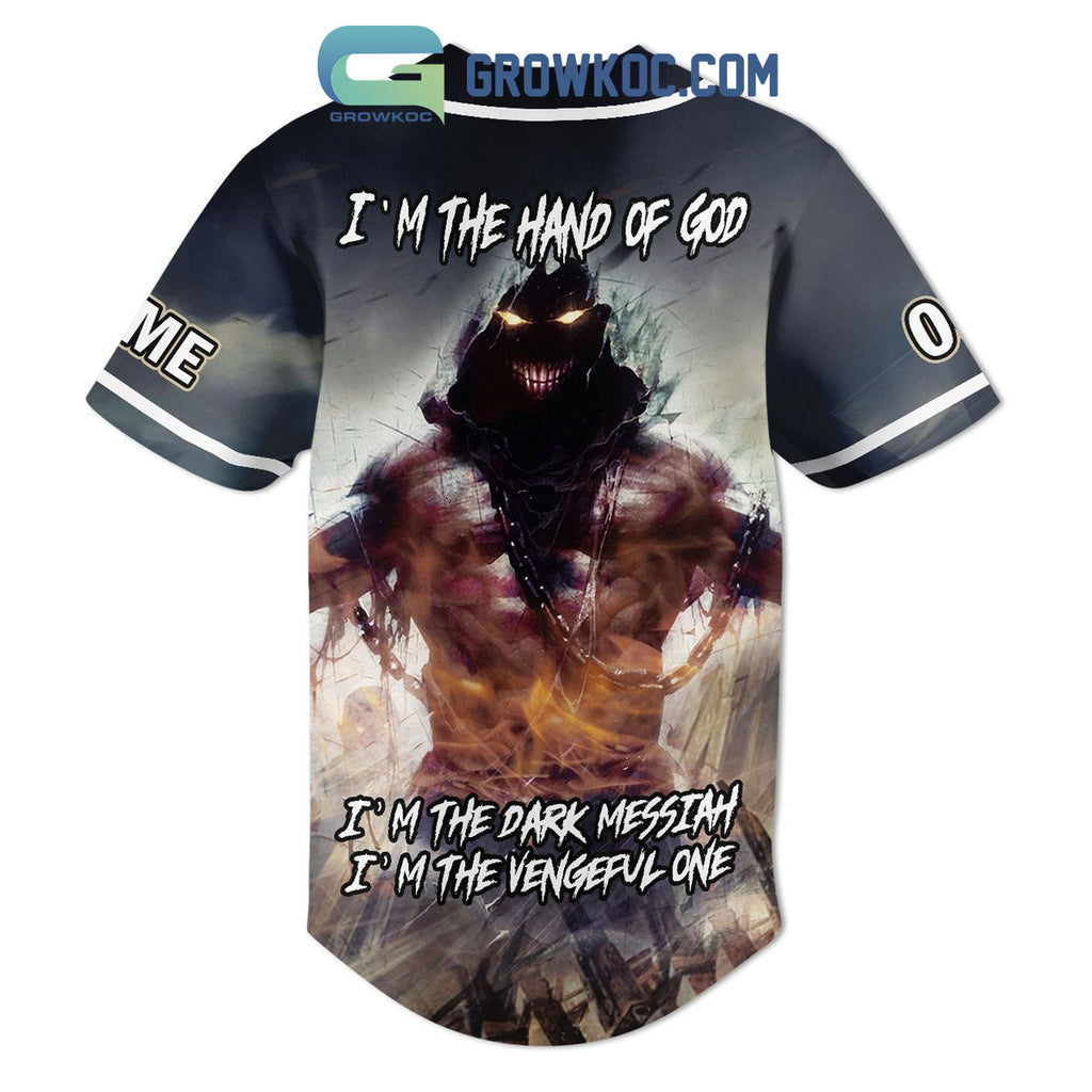 Disturbed I’m The Hand Of God Personalized Baseball Jersey