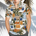 Dodgers Beach Pattern Hawaiian Shirt, LA Dodgers Hawaiian Shirt