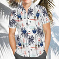 Dodgers Hawaiian Shirt Chinoiserie Print Hawaiian Shirt, LA Dodgers Hawaiian Shirt