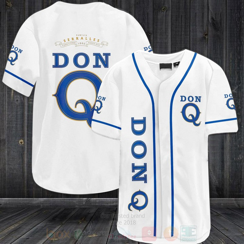 FASHION Don Q Serralles Baseball Jerseys Botton Shirt