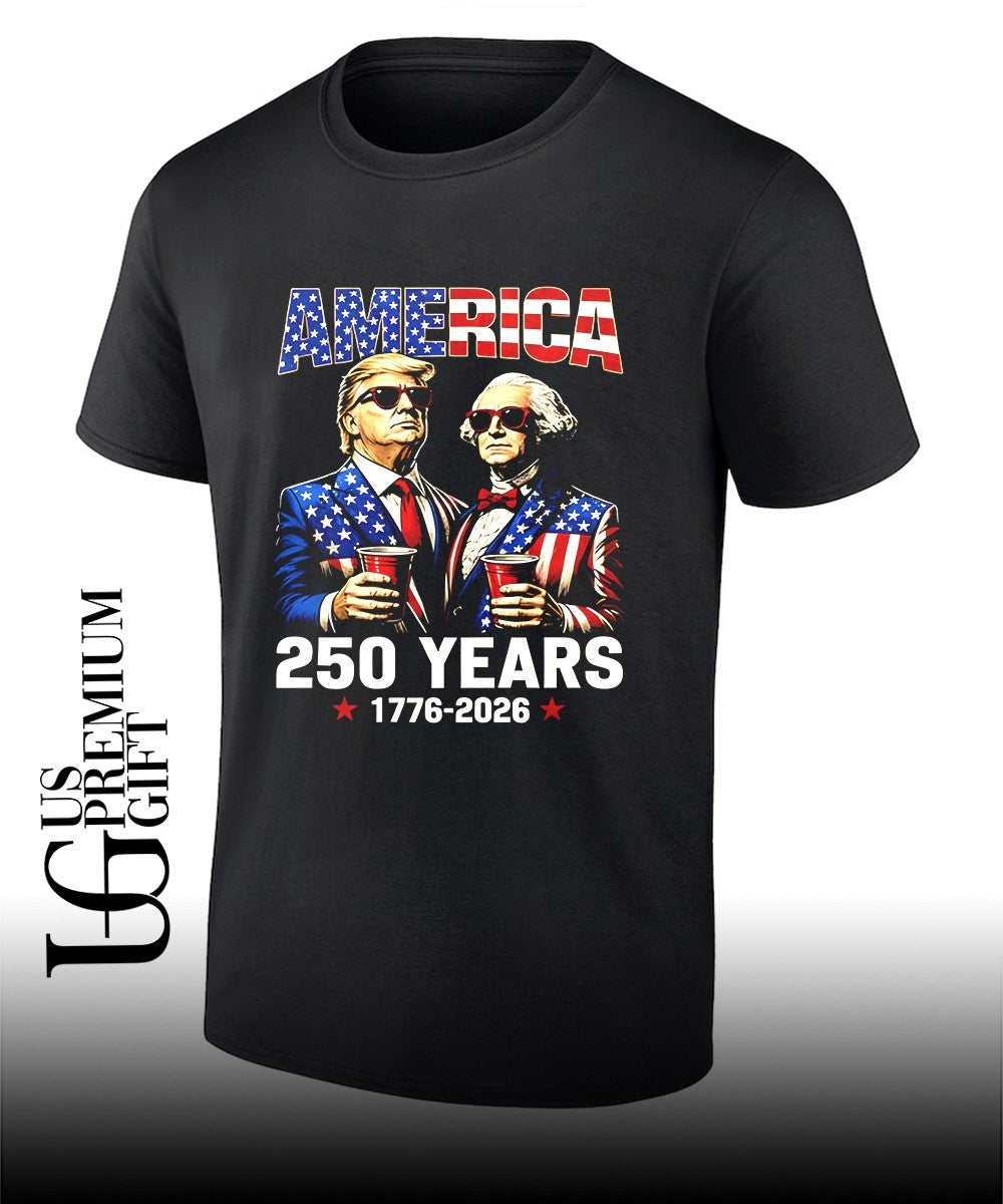 Donald Trump and George Washington America 250 Years 1776-2026 shirt