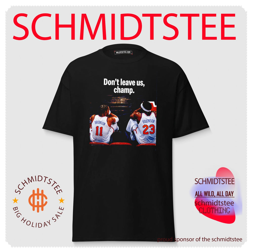 Don’t Leave Us Champ Jalen Brunson and Mitchell Robinson NY Knicks shirt