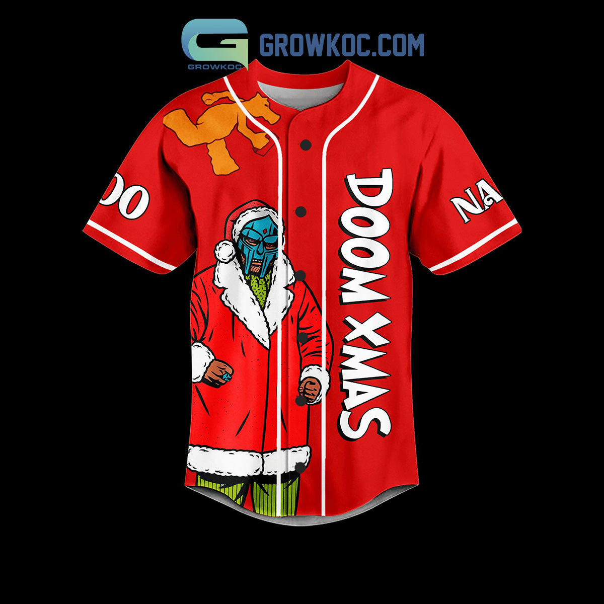 Doom Mighty Doom Operation Christmasday Doom Xmas Winter Holiday Personalized Baseball Jersey
