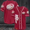 FASHION Dr Pepper Est 1885 Baseball Jerseys Botton Shirt