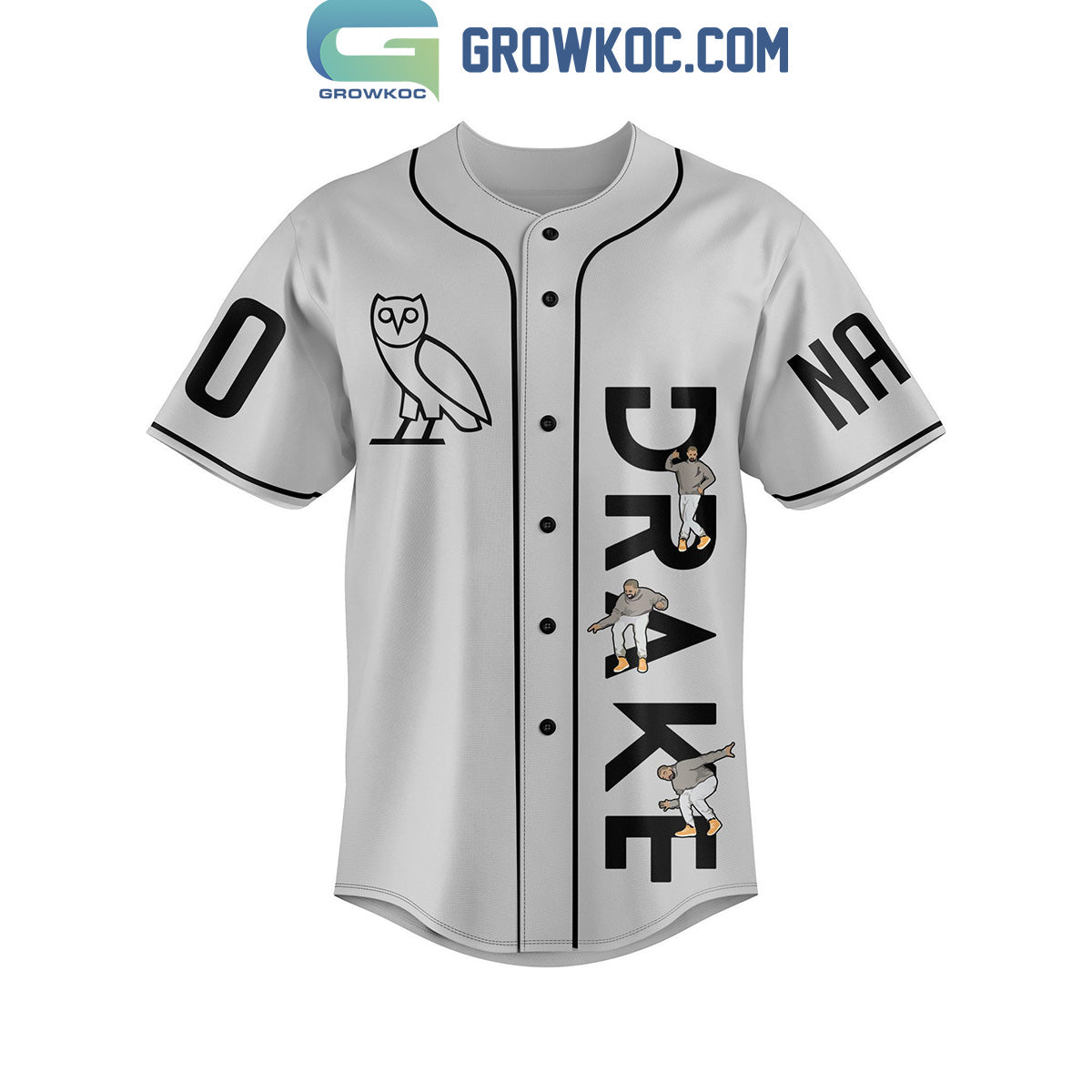 Drake Push Ups Personalized Baseball Jersey