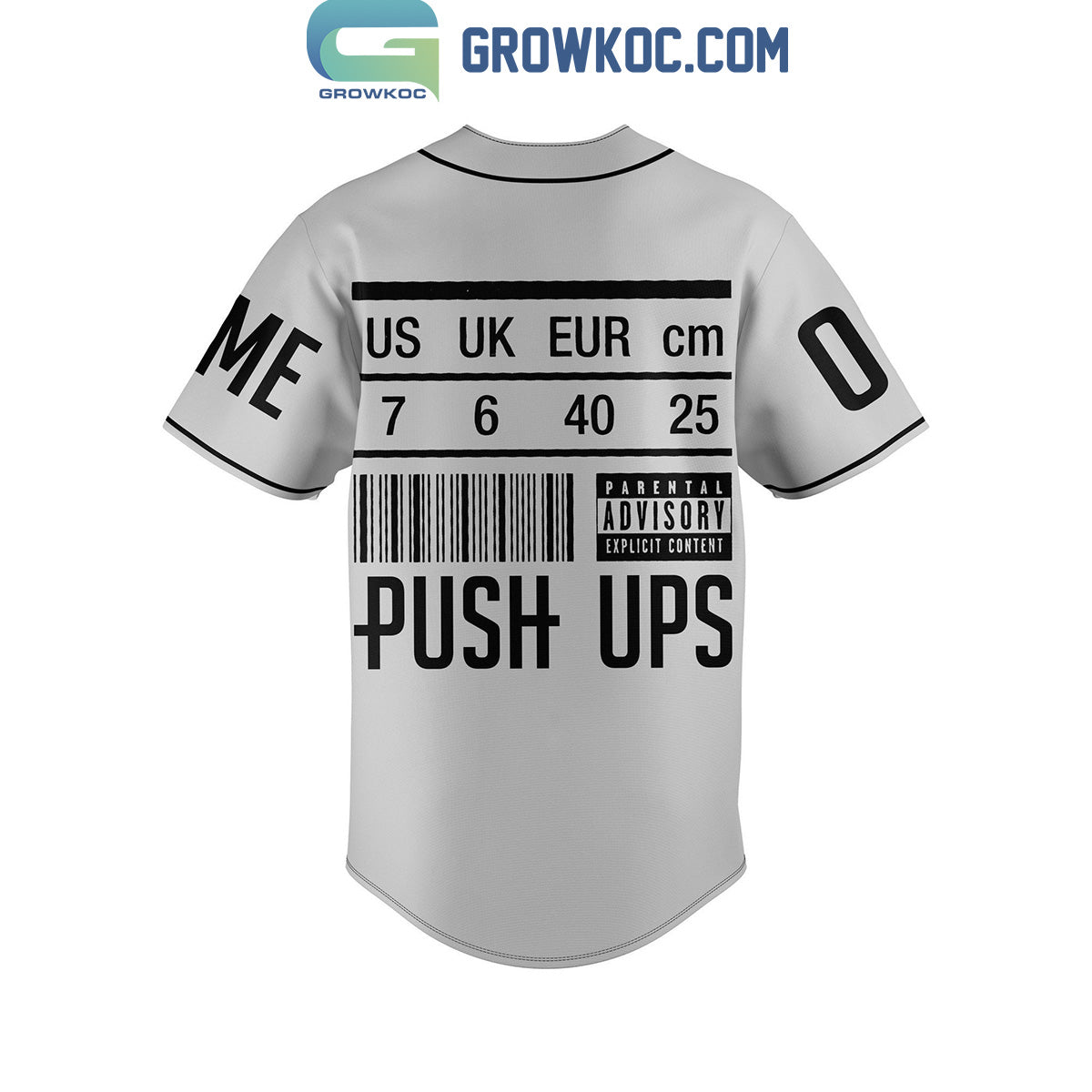 Drake Push Ups Personalized Baseball Jersey