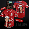 Dua Lipa Snow Show Up Santa Comes Out Christmas Custom Baseball Jersey