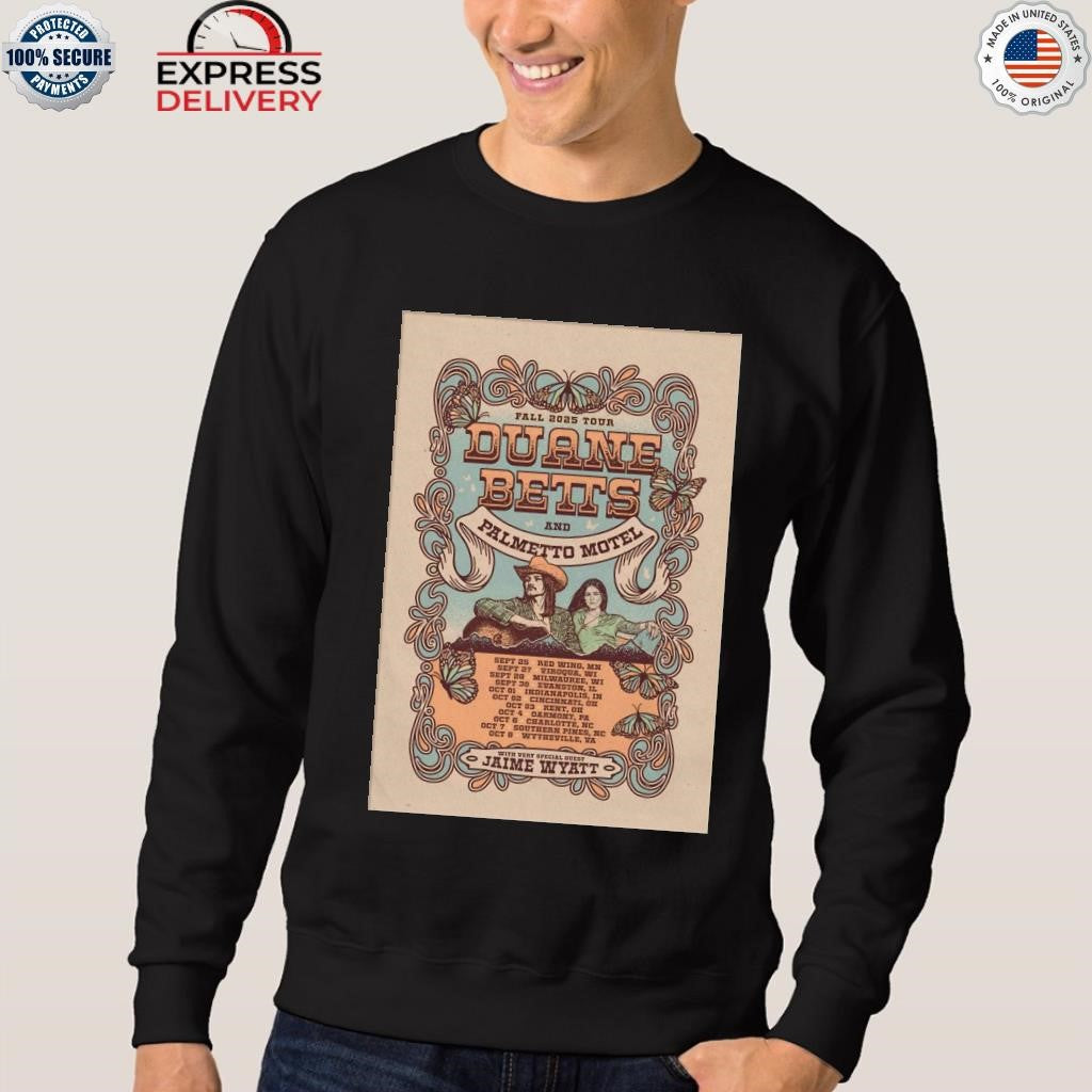 Duane Betts And Palmetto Motel Fall Tour 2025 Shirt