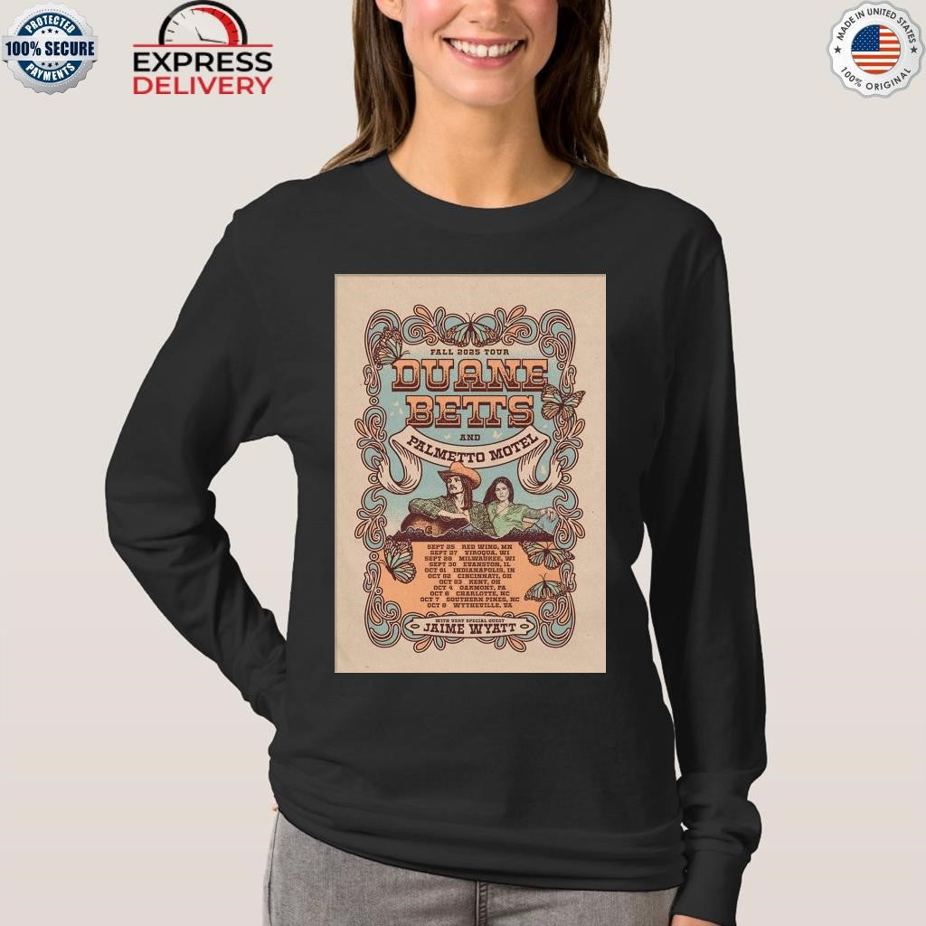 Duane Betts And Palmetto Motel Fall Tour 2025 Shirt