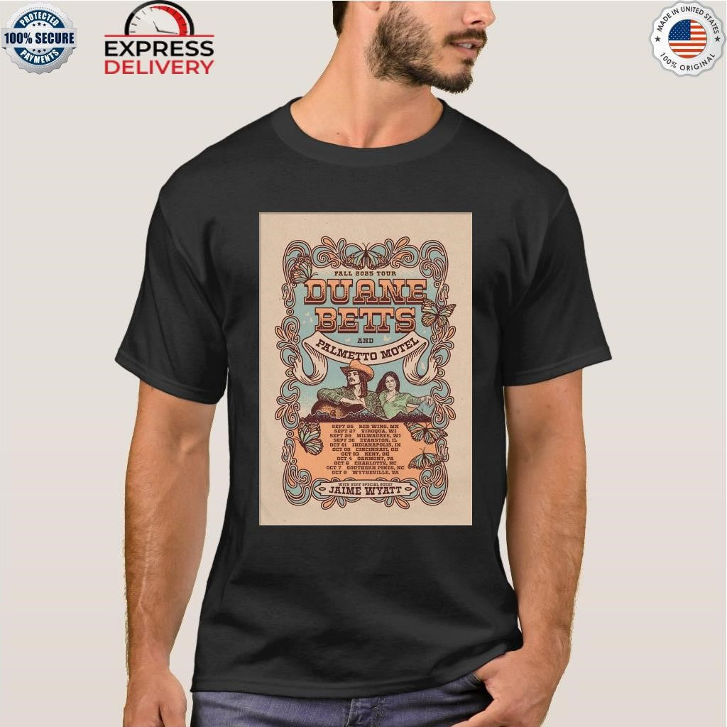 Duane Betts And Palmetto Motel Fall Tour 2025 Shirt