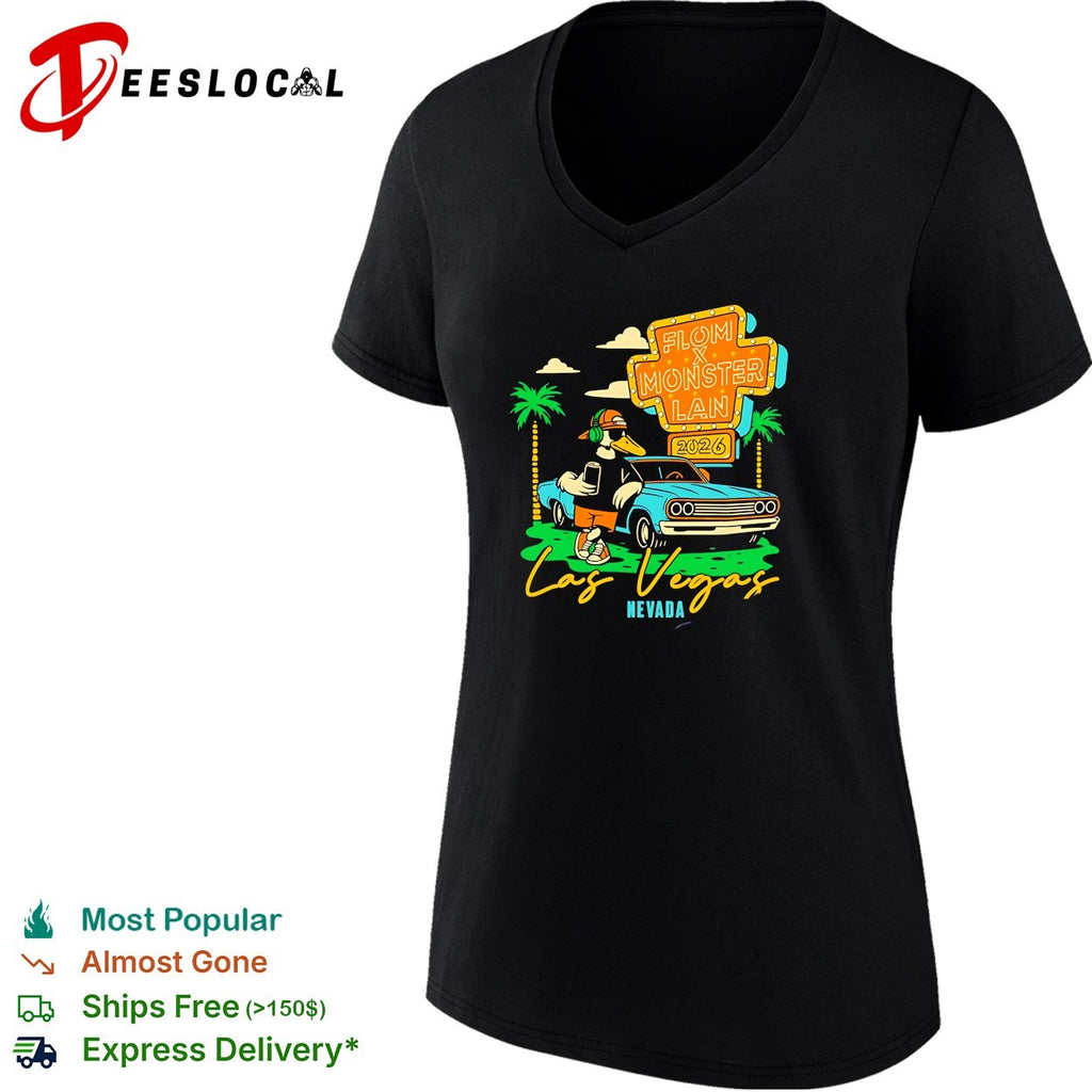 Duck gamer Las Vegas Flom Monster Lan 2026 shirt