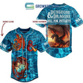 Dungeons & Dragons Roll For Initiative Blue Version Personalized Baseball Jersey