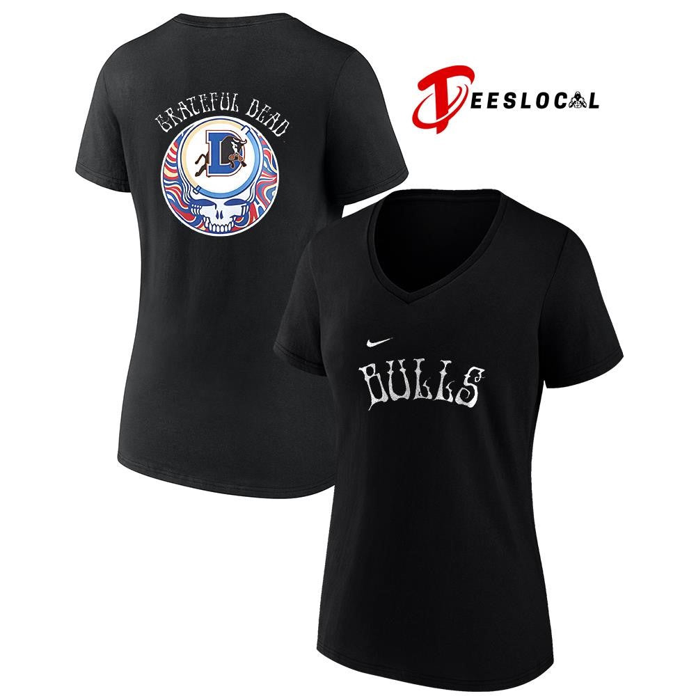 Durham Bulls x Grateful Dead Triple A logo shirt
