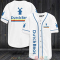 Dutch Bros White Baseball shirt