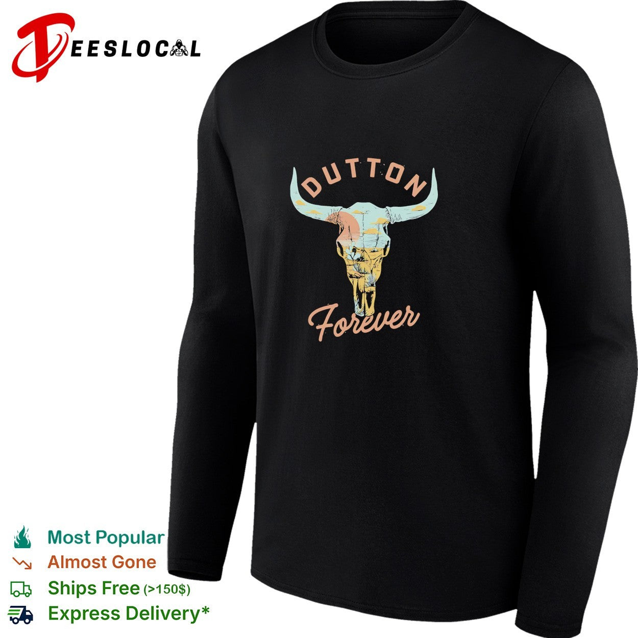 Dutton Forever bull skull shirt