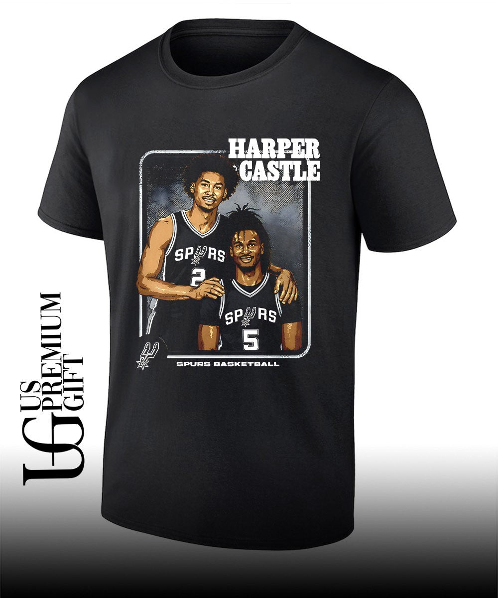 Dylan Harper and Stephon Castle San Antonio Spurs Step Brothers 2026 T-shirt